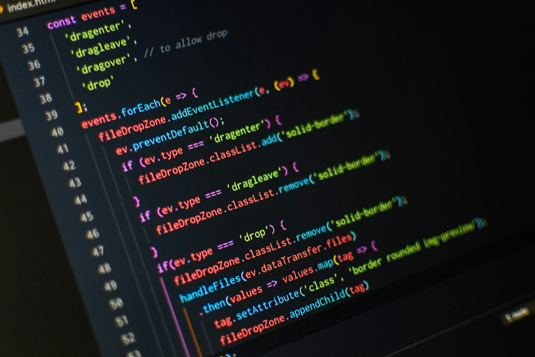 software code on screen