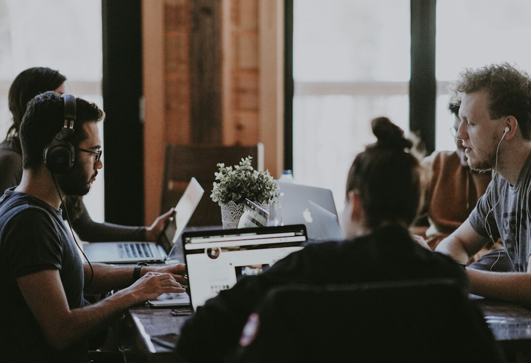team of programmers collaborating